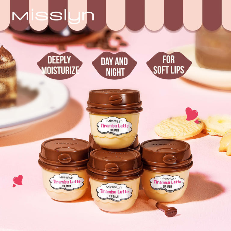 HOLO SHINE LIP CREAM  & TIRAMISU LATTE LIP BALM SET
