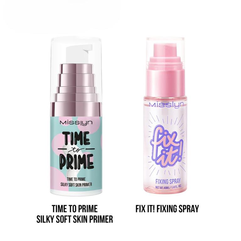 TIME TO PRIME SILKY SOFT SKIN PRIMER & FIX IT! FIXING SPRAY SET 