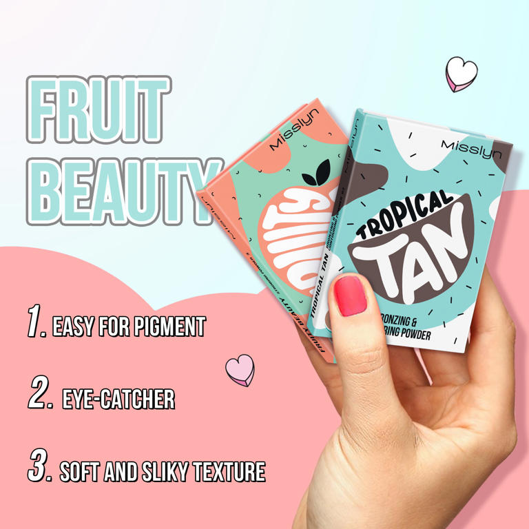 FRUITY BEAUTY STROBING POWDER & TROPICAL TAN BRONZING AND CONTOURING POWDER SET