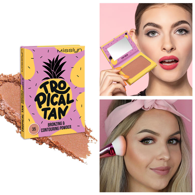 FRUITY BEAUTY STROBING POWDER & TROPICAL TAN BRONZING AND CONTOURING POWDER SET