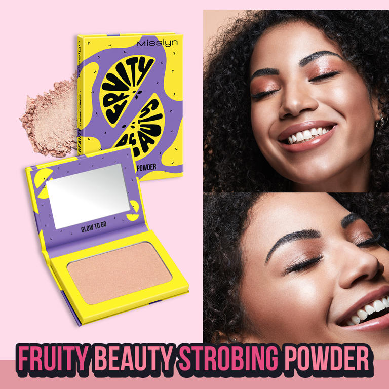 FRUITY BEAUTY STROBING POWDER & TROPICAL TAN BRONZING AND CONTOURING POWDER & POWDER BLUSH SET