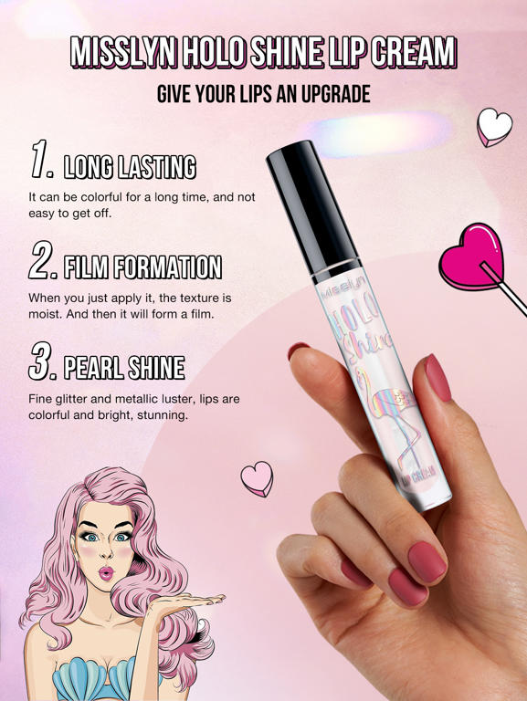 HOLO SHINE LIP CREAM  & TIRAMISU LATTE LIP BALM SET