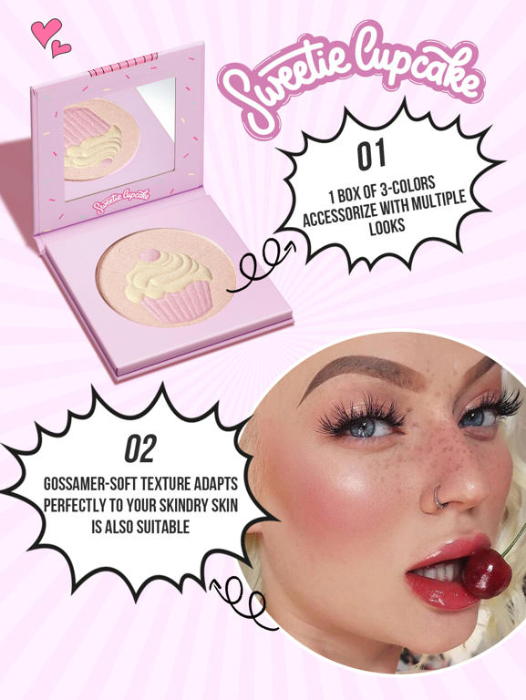 Sweetie Cupcake Trio Evidenziatore