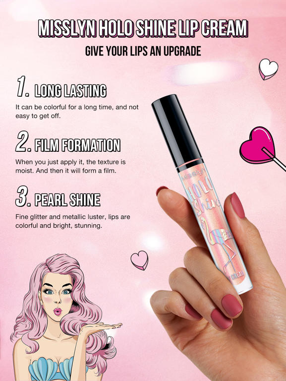 HOLO SHINE LIP CREAM  & TIRAMISU LATTE LIP BALM SET