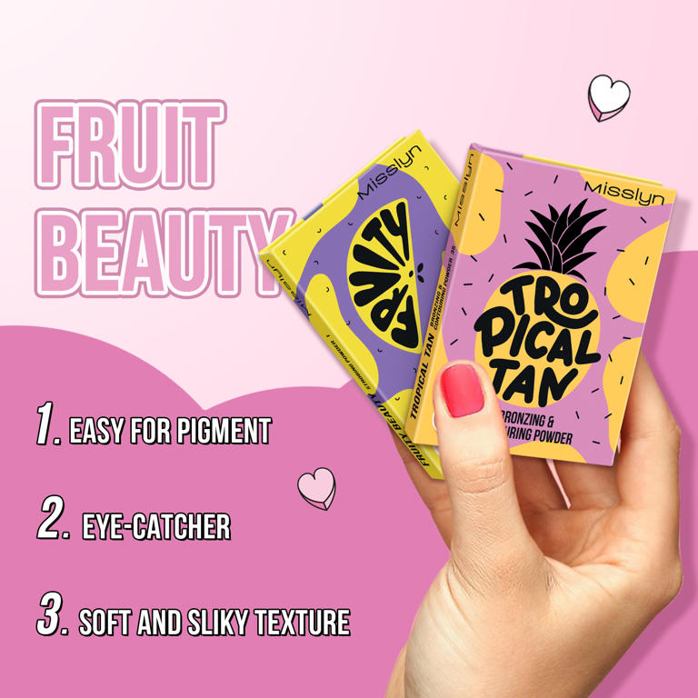 FRUITY BEAUTY STROBING POWDER & TROPICAL TAN BRONZING AND CONTOURING POWDER SET
