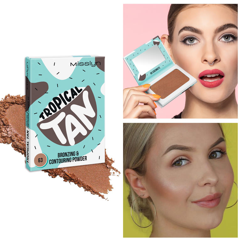 FRUITY BEAUTY STROBING POWDER & TROPICAL TAN BRONZING AND CONTOURING POWDER SET