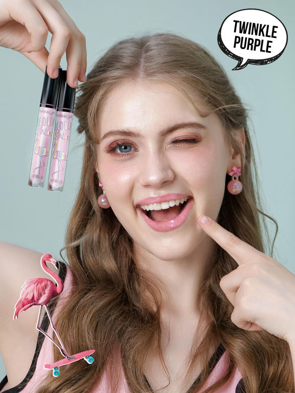 HOLO SHINE LIP CREAM  & TIRAMISU LATTE LIP BALM SET