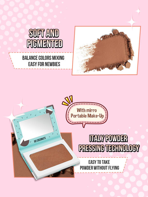 FRUITY BEAUTY STROBING POWDER & TROPICAL TAN BRONZING AND CONTOURING POWDER & POWDER BLUSH SET